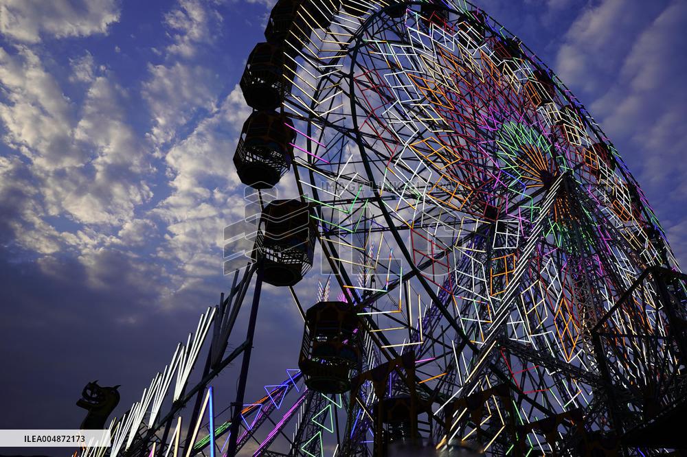 Illustration - Illuminated View Of Swings - Pushkar