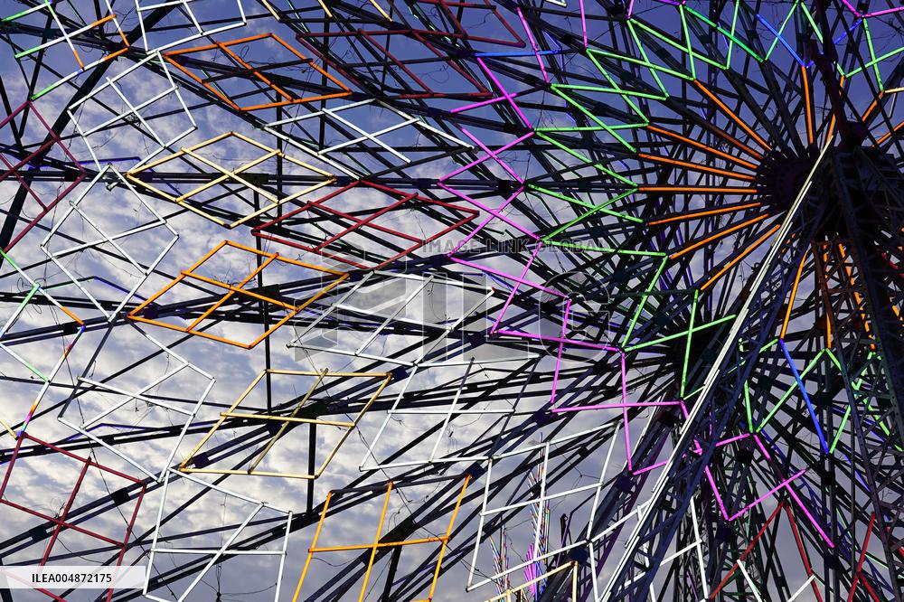 Illustration - Illuminated View Of Swings - Pushkar