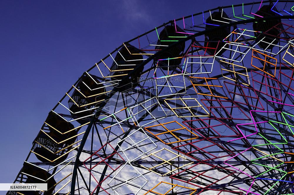 Illustration - Illuminated View Of Swings - Pushkar