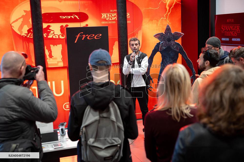 Launch of the limited-edition Stranger Things Freebox - Paris AJ
