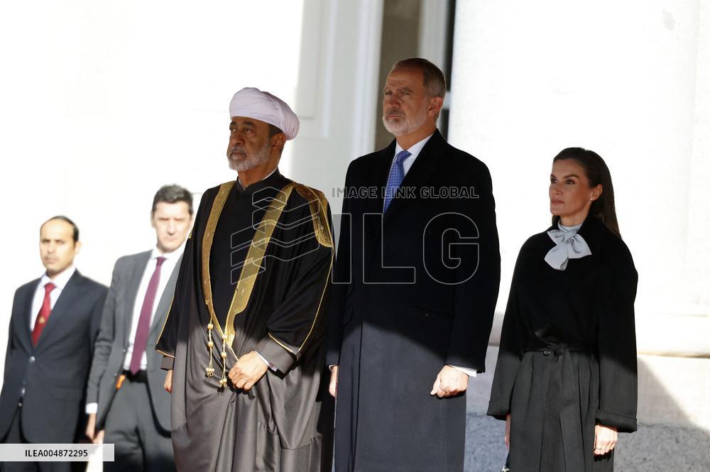 The Royal Couple Welcomes The Sultan of Oman - Madrid