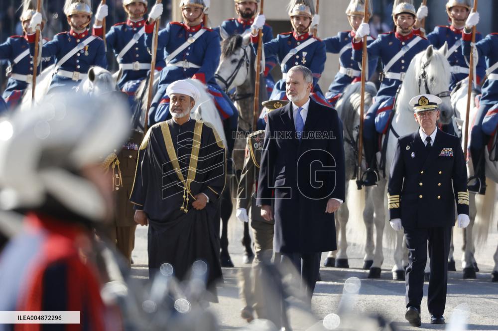 The Royal Couple Welcomes The Sultan of Oman - Madrid