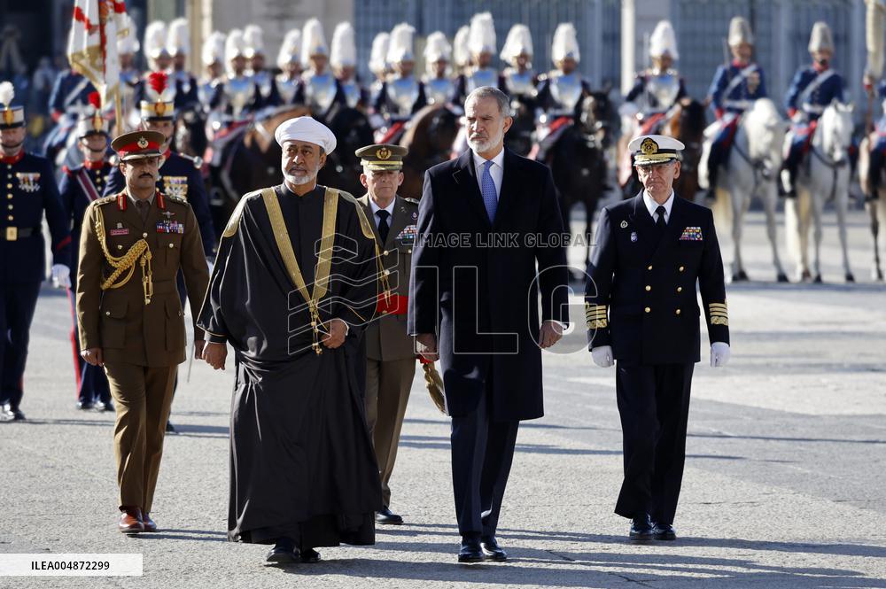 The Royal Couple Welcomes The Sultan of Oman - Madrid