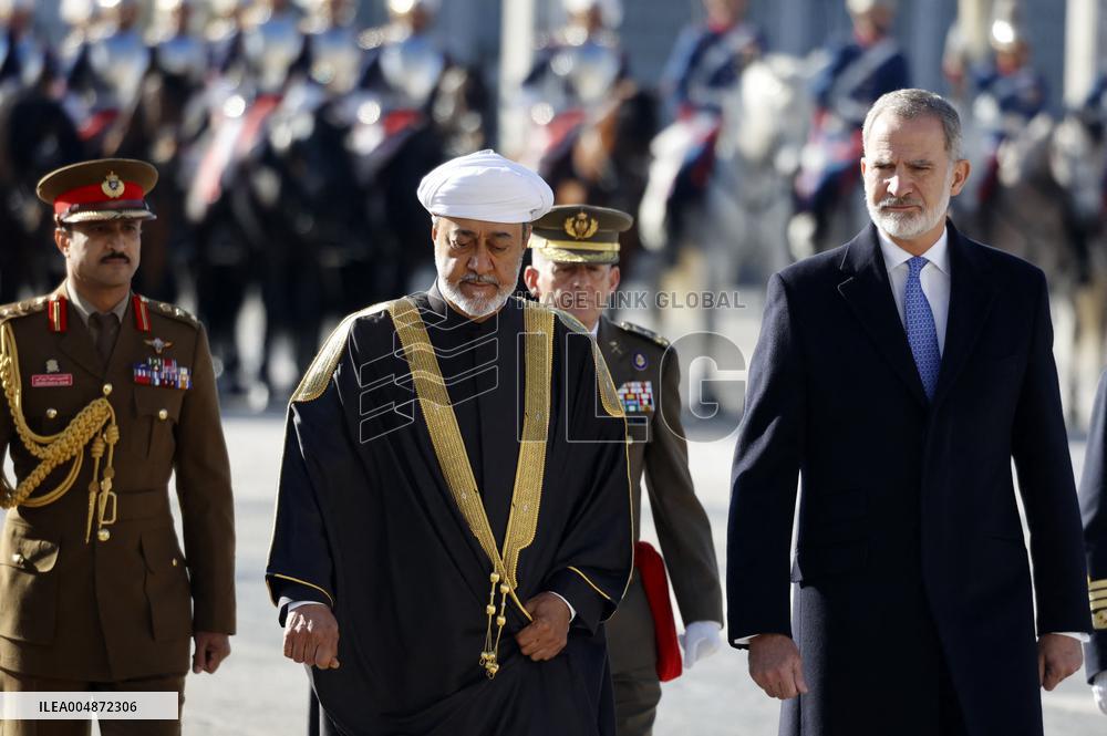 The Royal Couple Welcomes The Sultan of Oman - Madrid