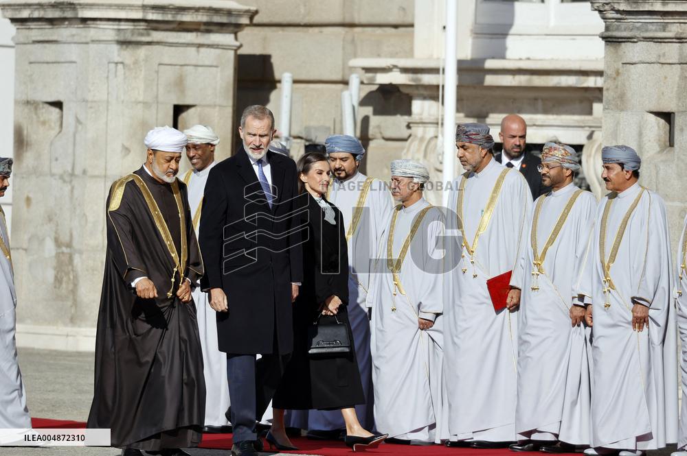 The Royal Couple Welcomes The Sultan of Oman - Madrid