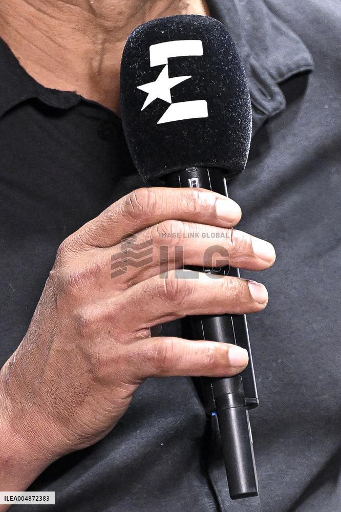 Illustration - Micros with TV Logos At Rolex Paris Masters Finals Day