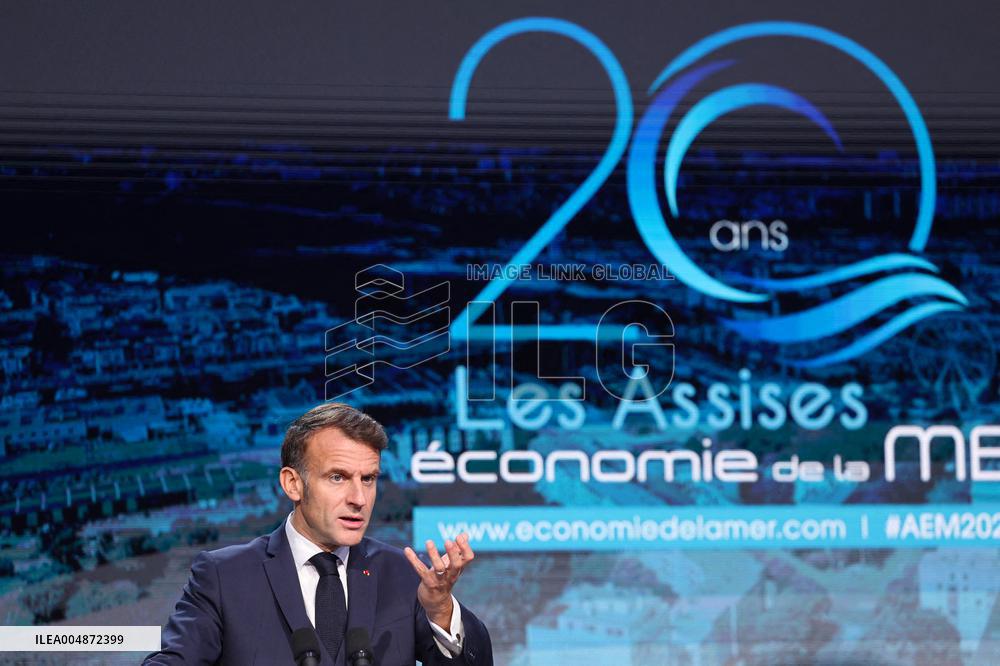 President Macron At Sea Economy Conference - La Rochelle