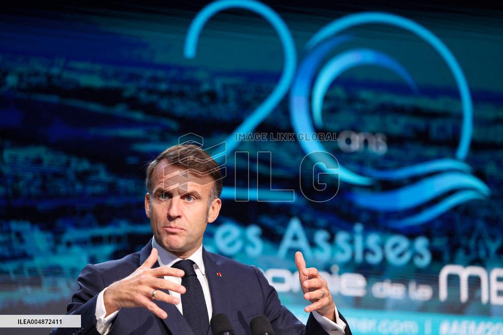 President Macron At Sea Economy Conference - La Rochelle