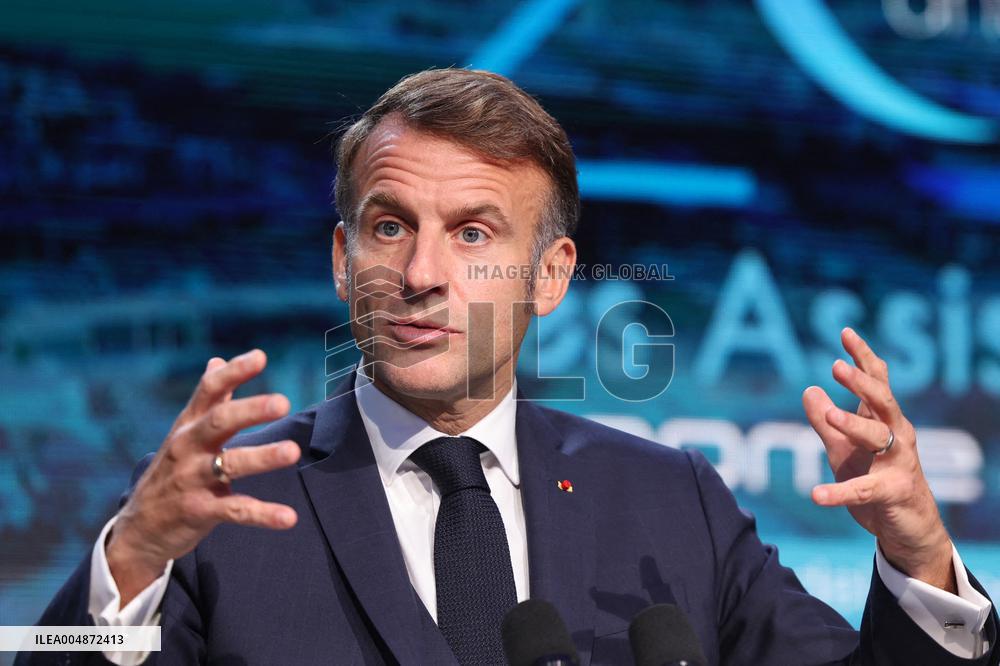 President Macron At Sea Economy Conference - La Rochelle