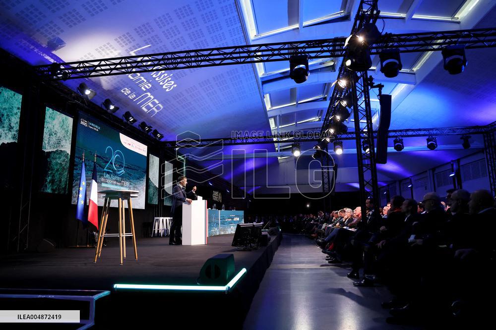 President Macron At Sea Economy Conference - La Rochelle