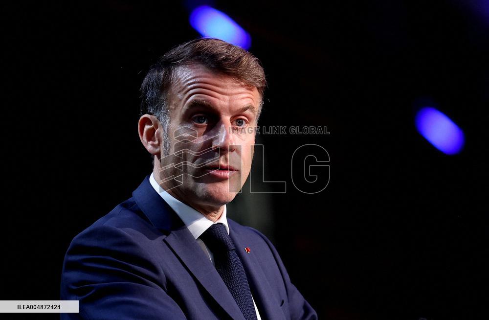 President Macron At Sea Economy Conference - La Rochelle