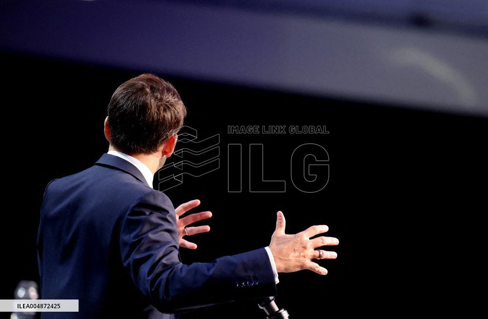 President Macron At Sea Economy Conference - La Rochelle