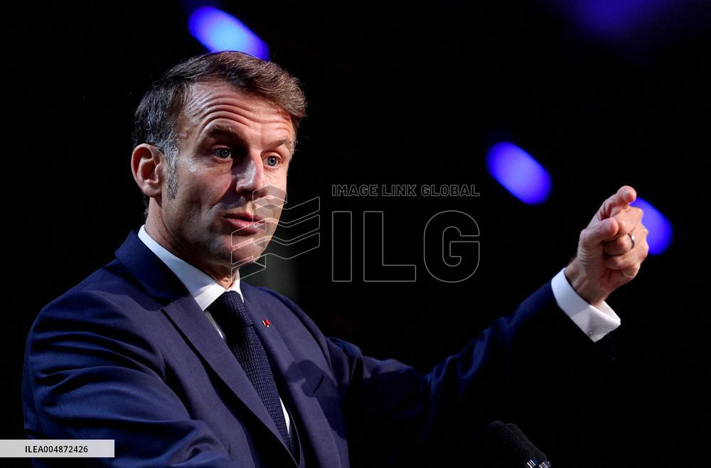 President Macron At Sea Economy Conference - La Rochelle