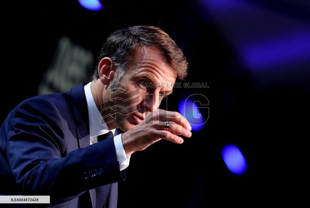 President Macron At Sea Economy Conference - La Rochelle