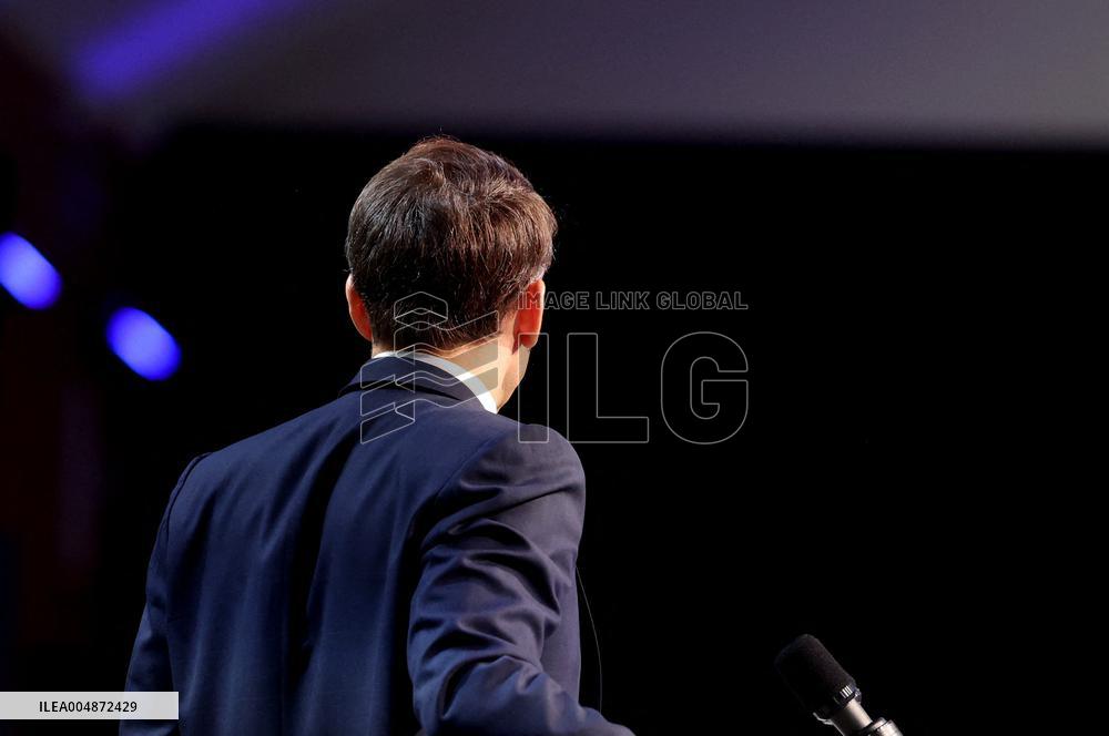 President Macron At Sea Economy Conference - La Rochelle