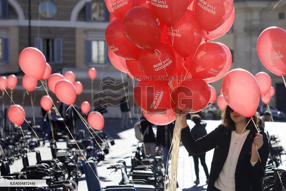 Flash Mob Against Medically Assisted Suicide - Rome