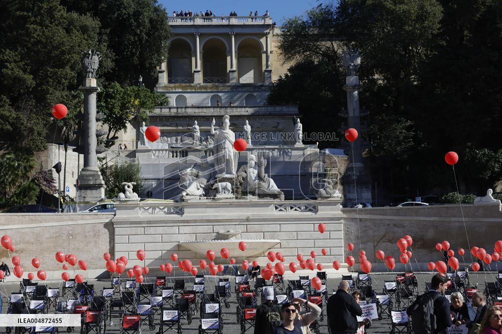 Flash Mob Against Medically Assisted Suicide - Rome