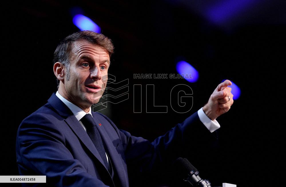 President Macron At Sea Economy Conference - La Rochelle