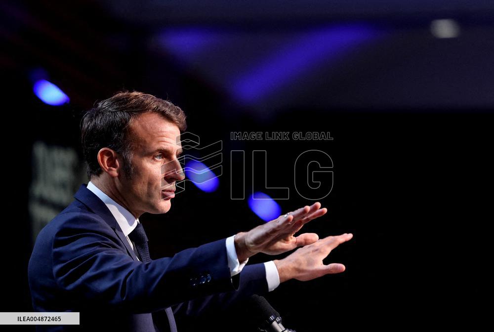 President Macron At Sea Economy Conference - La Rochelle