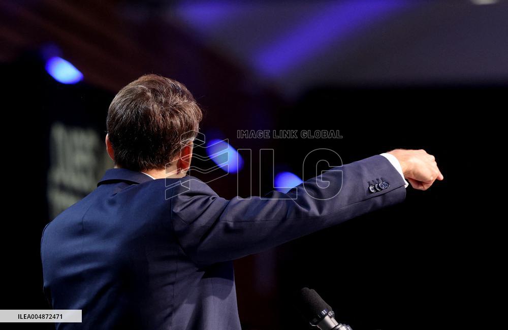 President Macron At Sea Economy Conference - La Rochelle