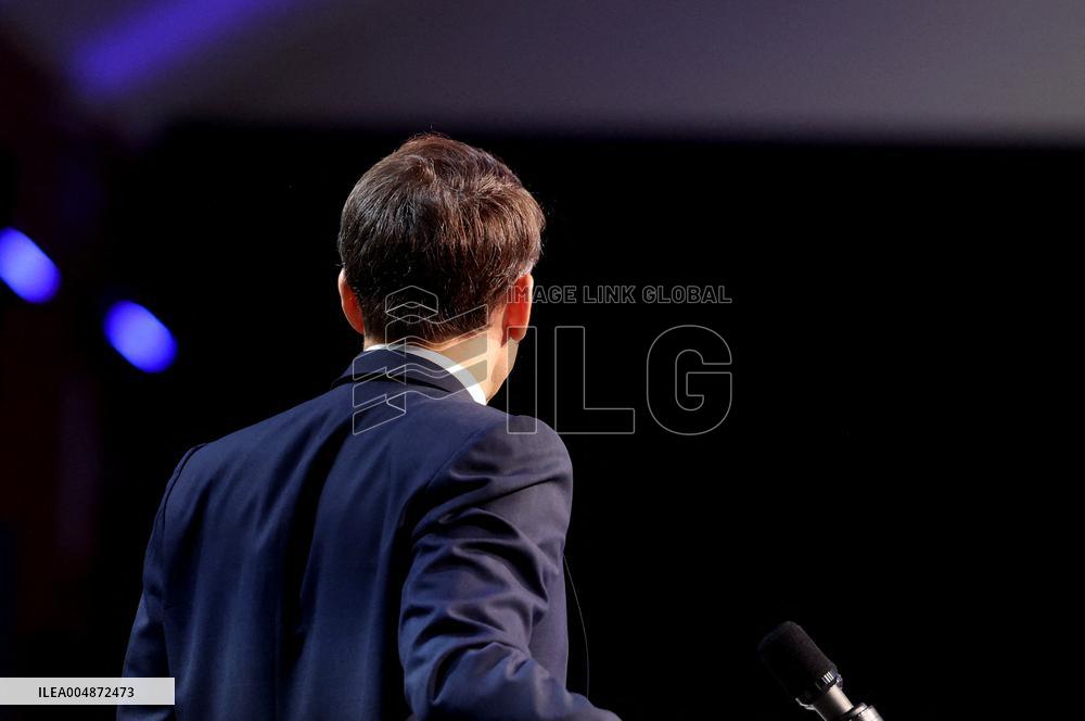 President Macron At Sea Economy Conference - La Rochelle