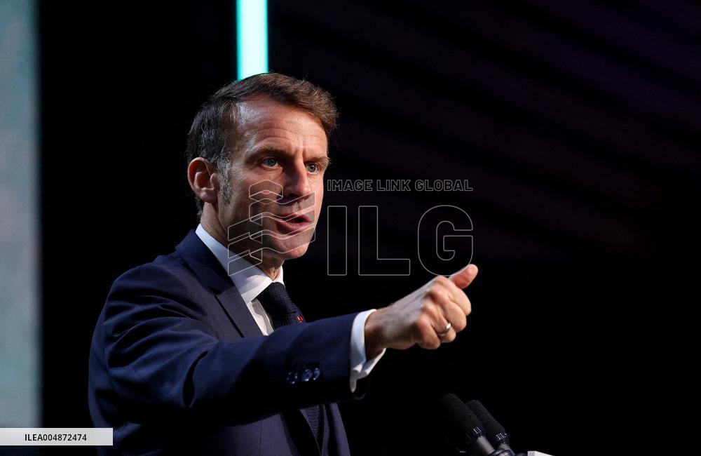 President Macron At Sea Economy Conference - La Rochelle