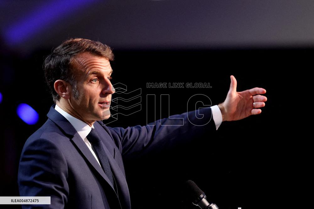 President Macron At Sea Economy Conference - La Rochelle