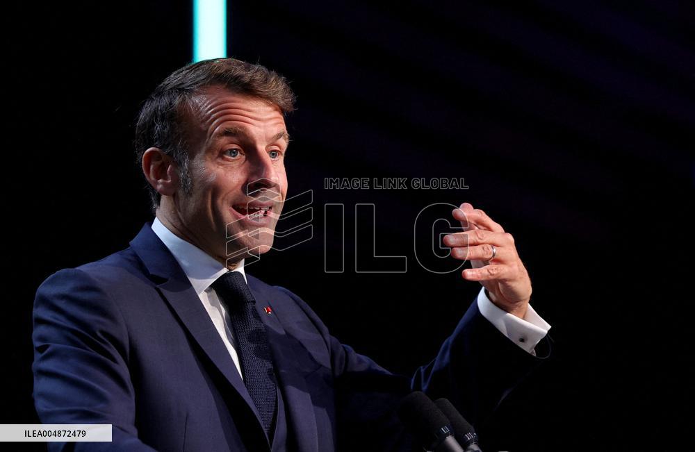 President Macron At Sea Economy Conference - La Rochelle