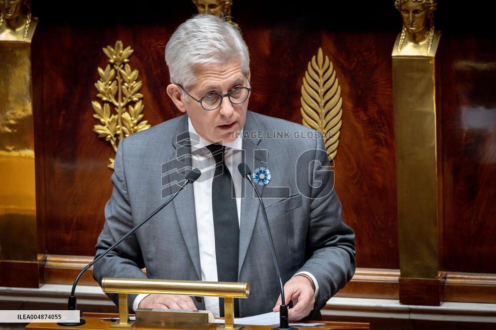 Opening session to discuss France's social security budget - Paris AJ