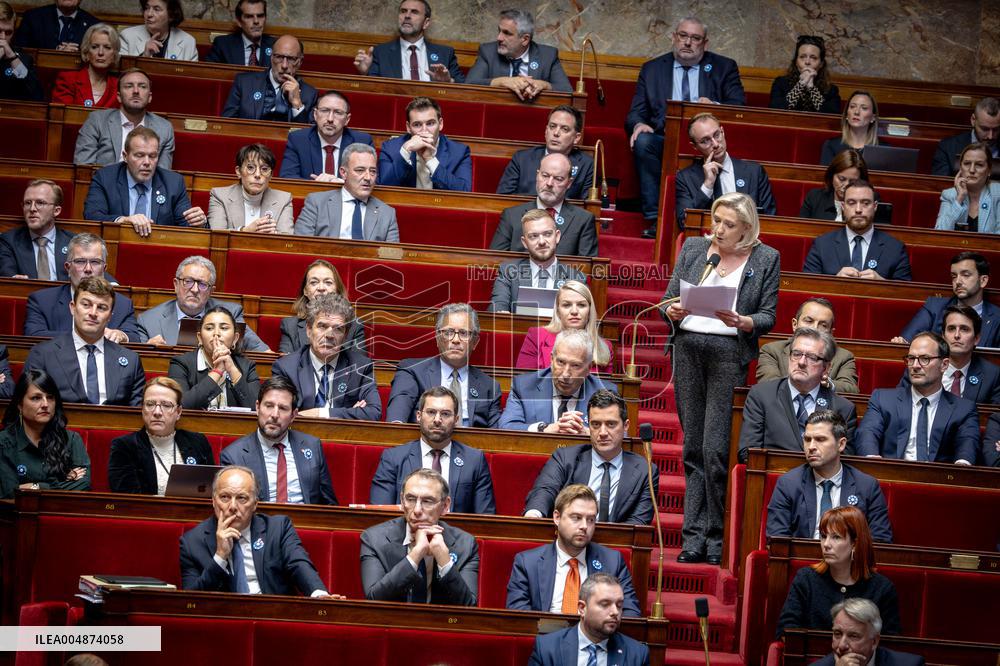Session of questions to the gouvernment at the National Assembly - Paris AJ