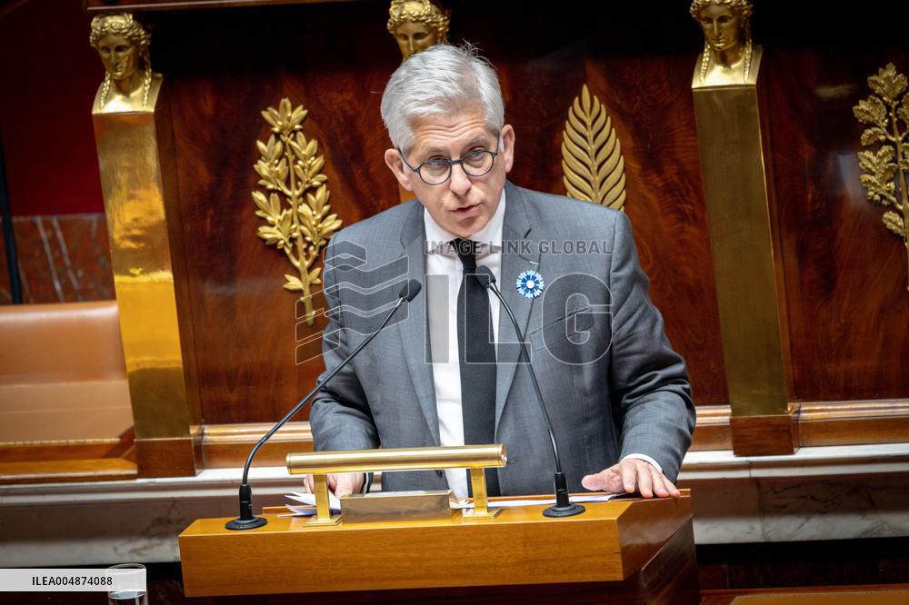 Opening session to discuss France's social security budget - Paris AJ