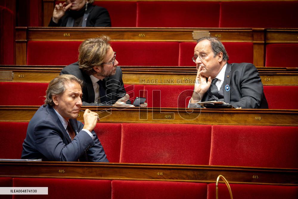 Opening session to discuss France's social security budget - Paris AJ