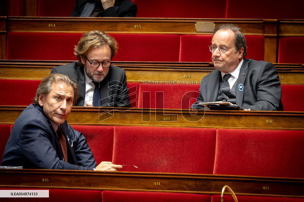 Opening session to discuss France's social security budget - Paris AJ