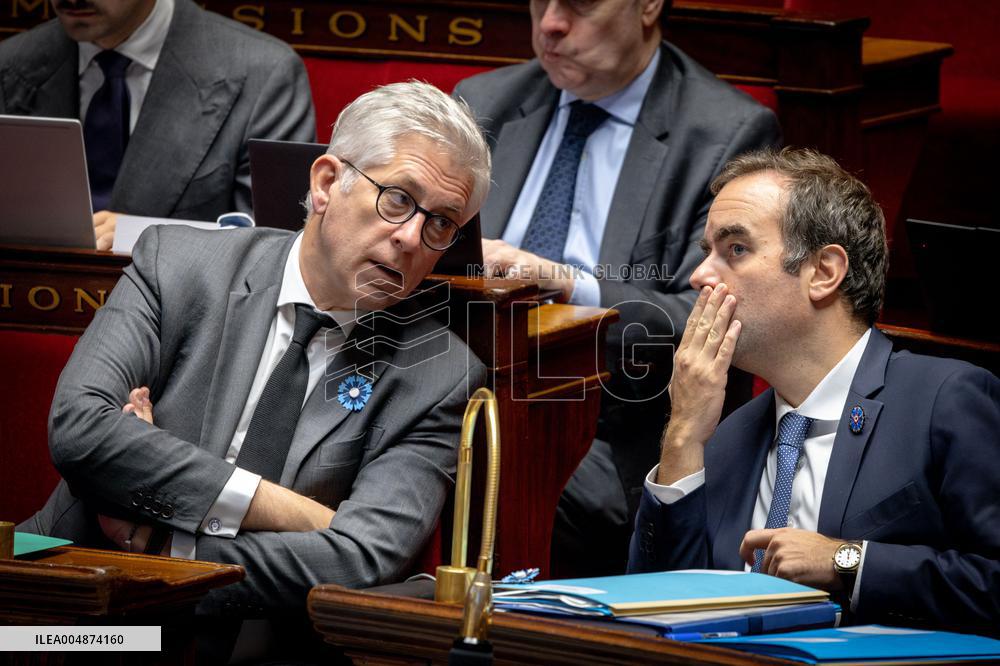 Opening session to discuss France's social security budget - Paris AJ