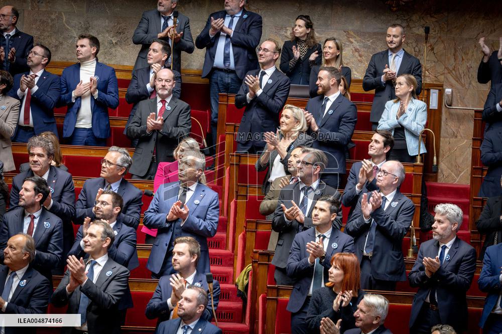 Session of questions to the gouvernment at the National Assembly - Paris AJ