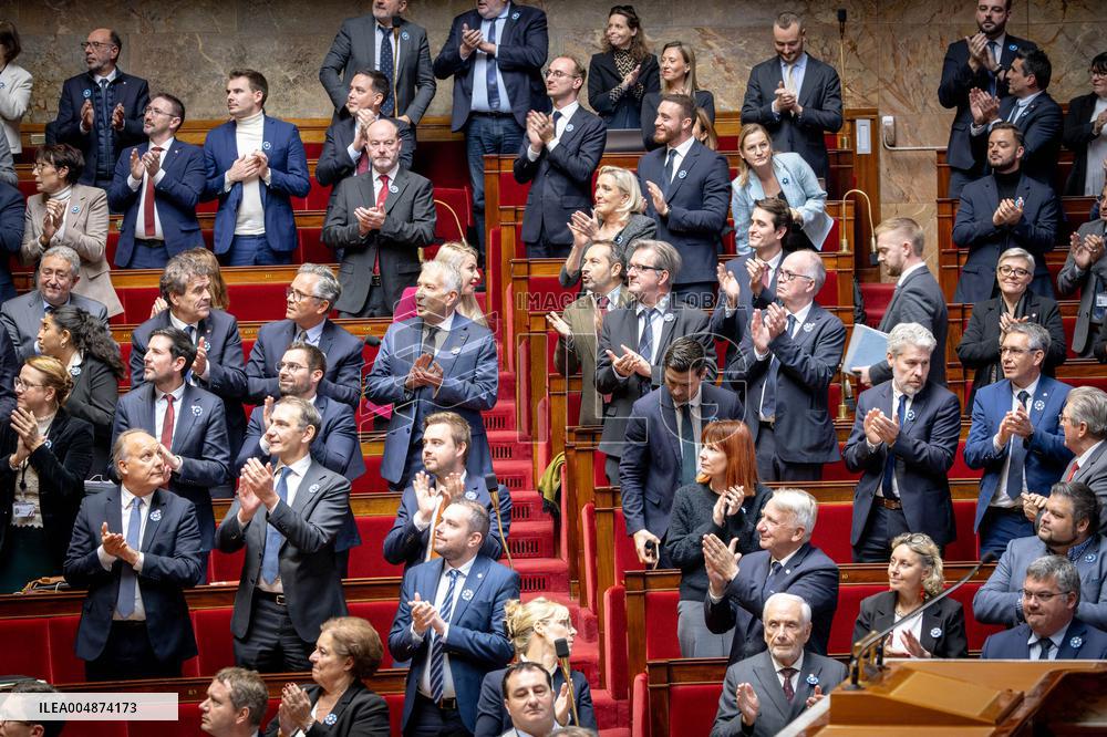 Session of questions to the gouvernment at the National Assembly - Paris AJ