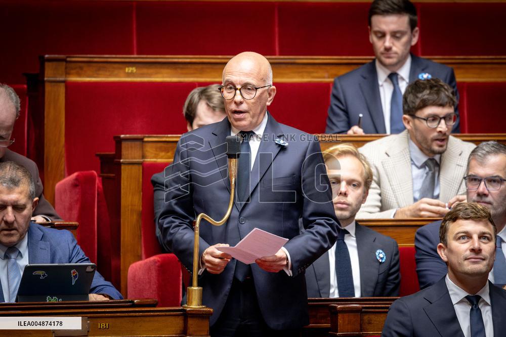 Session of questions to the gouvernment at the National Assembly - Paris AJ