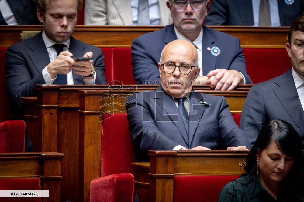 Session of questions to the gouvernment at the National Assembly - Paris AJ