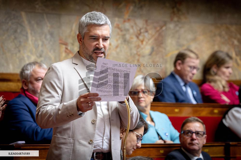 Session of questions to the gouvernment at the National Assembly - Paris AJ