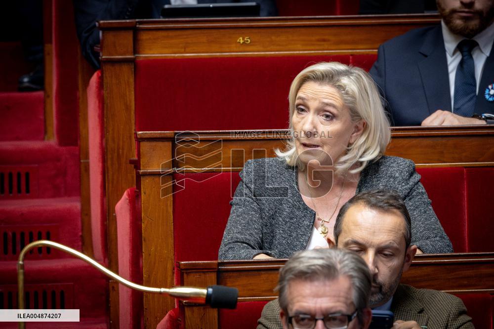 Session of questions to the gouvernment at the National Assembly - Paris AJ