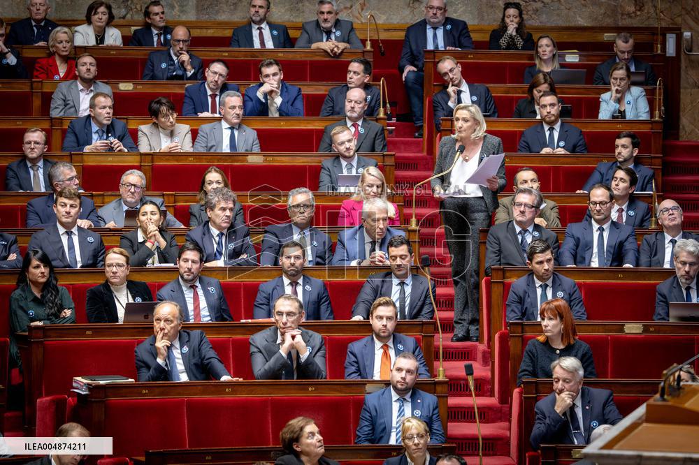 Session of questions to the gouvernment at the National Assembly - Paris AJ
