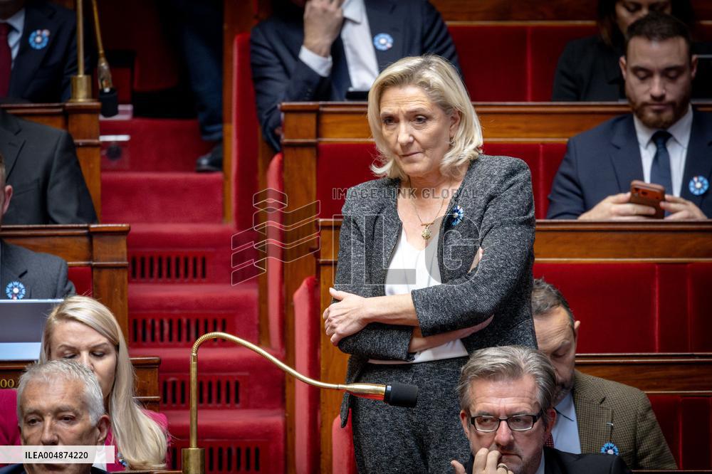 Session of questions to the gouvernment at the National Assembly - Paris AJ