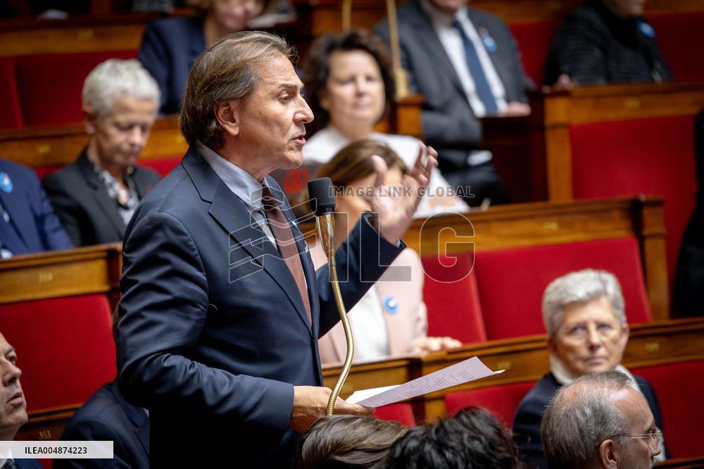 Session of questions to the gouvernment at the National Assembly - Paris AJ