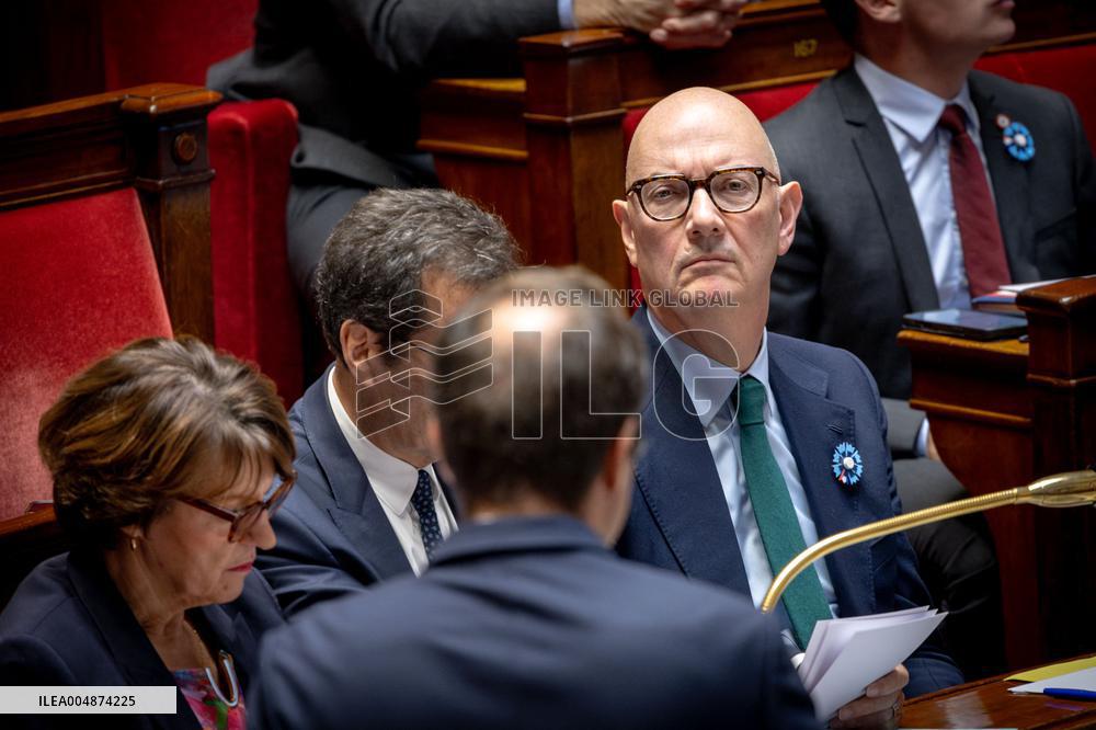 Session of questions to the gouvernment at the National Assembly - Paris AJ