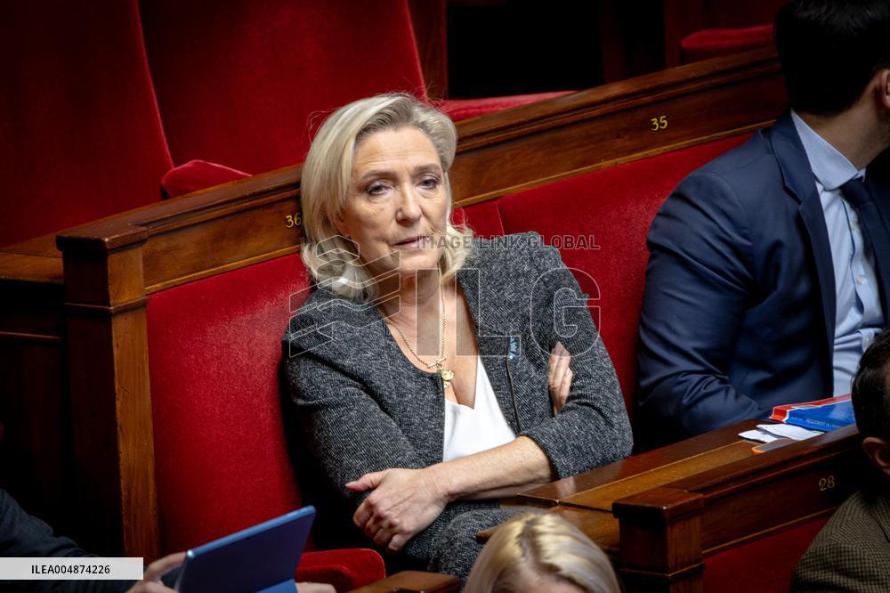 Session of questions to the gouvernment at the National Assembly - Paris AJ