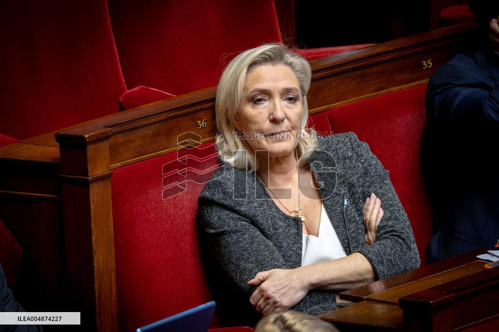 Session of questions to the gouvernment at the National Assembly - Paris AJ