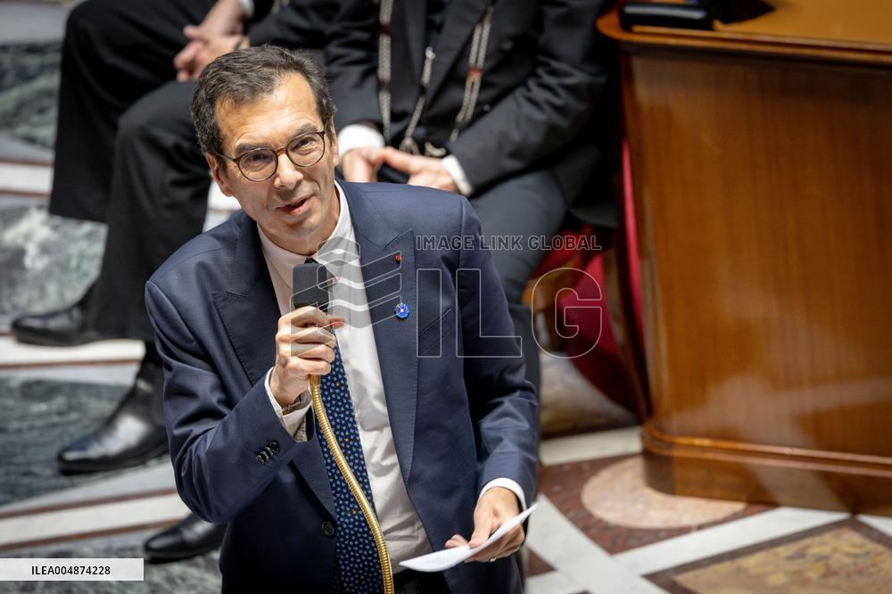 Session of questions to the gouvernment at the National Assembly - Paris AJ