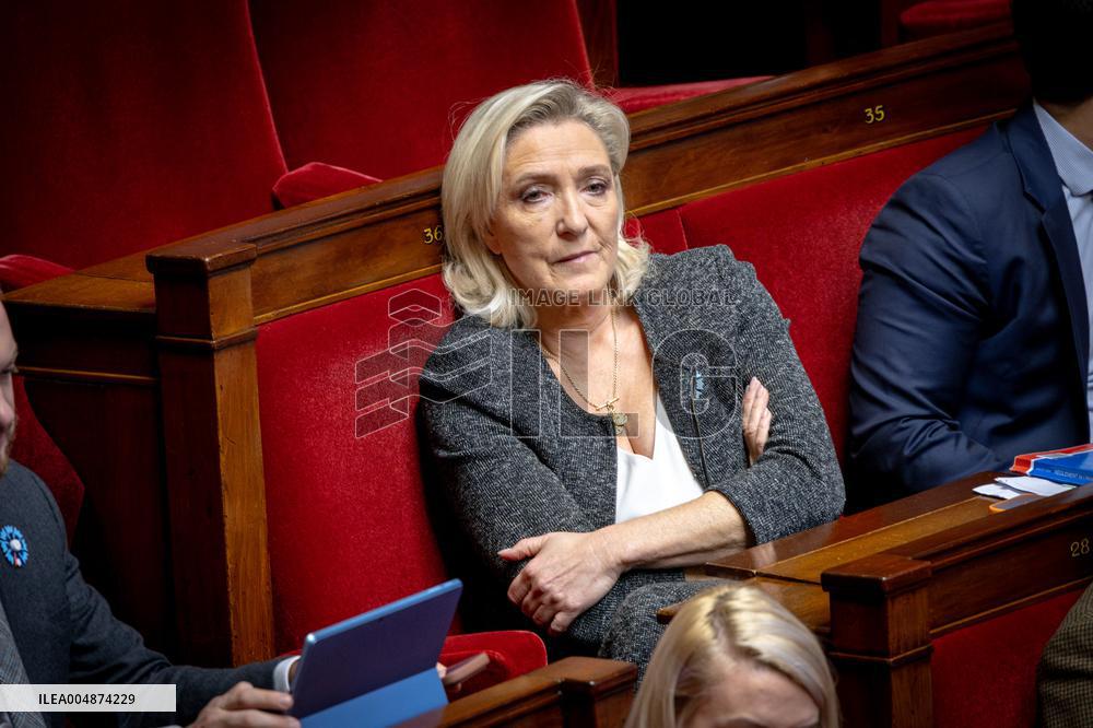 Session of questions to the gouvernment at the National Assembly - Paris AJ