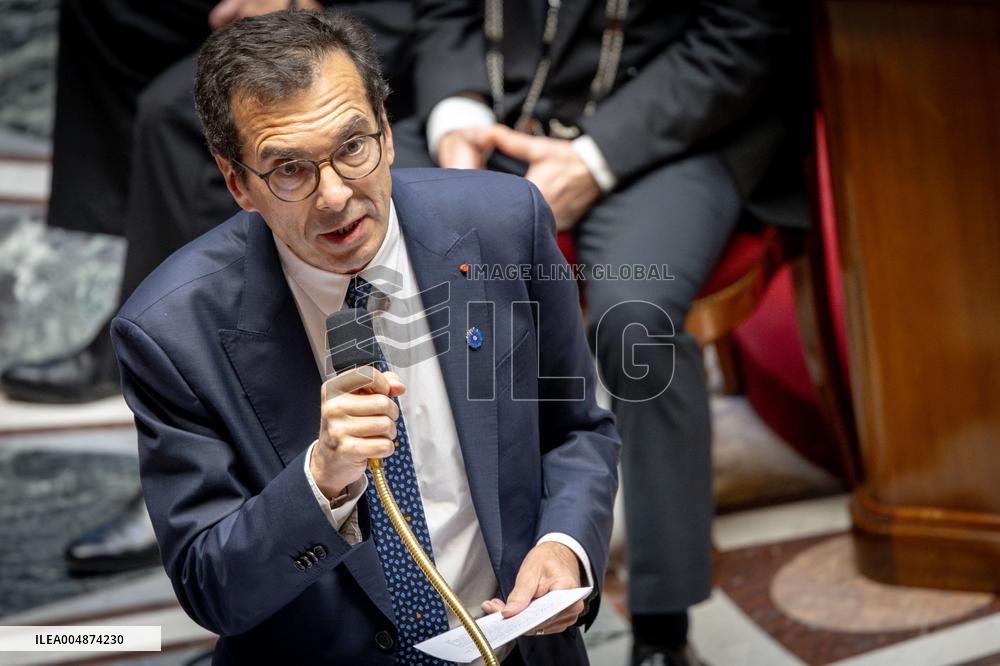 Session of questions to the gouvernment at the National Assembly - Paris AJ