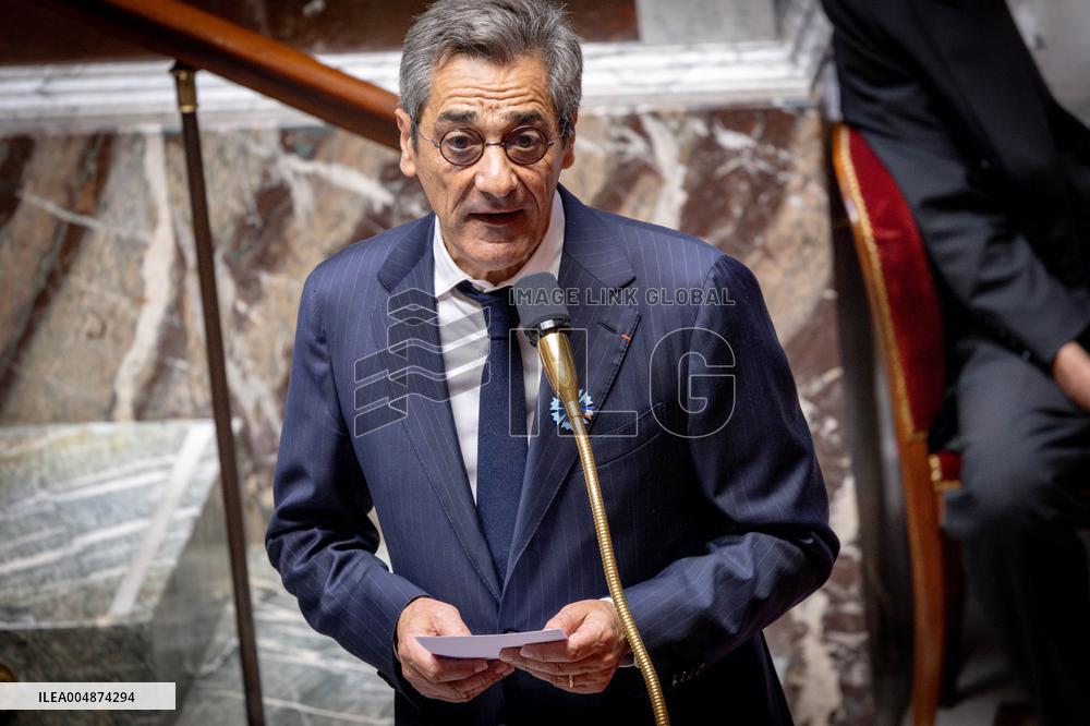 Session of questions to the gouvernment at the National Assembly - Paris AJ